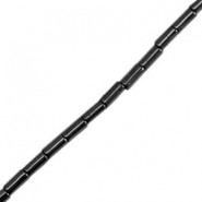 Hematite beads tube 3x1.5mm Black